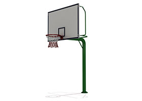 HLB-2082A 固定式圆管篮球架